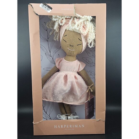 Harperiman Callie 14-Inch Keepsake Doll With Pink Dress & Gift Box Handmade - Picture 1 of 9